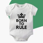 Born to Rule Rompers Gift Online in Pakistan for newborn baby | Customize Romper 2023