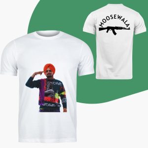 Customized Sidhu Moose Wala T-shirts by YehPrint | AK47 Sidhu Army Front Back Printed shirts now available in Pakistan