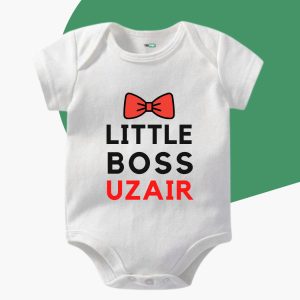 Little Boss Custom Baby Romper. Personalised baby rompers Buy Online in Pakistan.