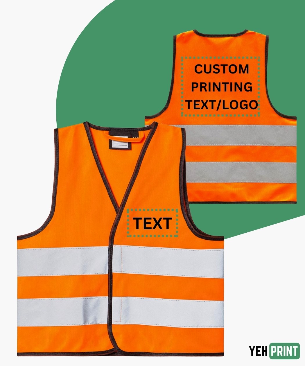 A High-Visibility Safety Vests with Custom Printing Logo or Name is available in Pakistan